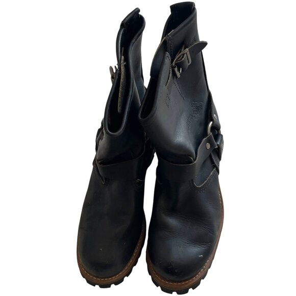 Golden Retriever Heavy Duty Work Boots Size 7 Womens Black Leather - Picture 2 of 7